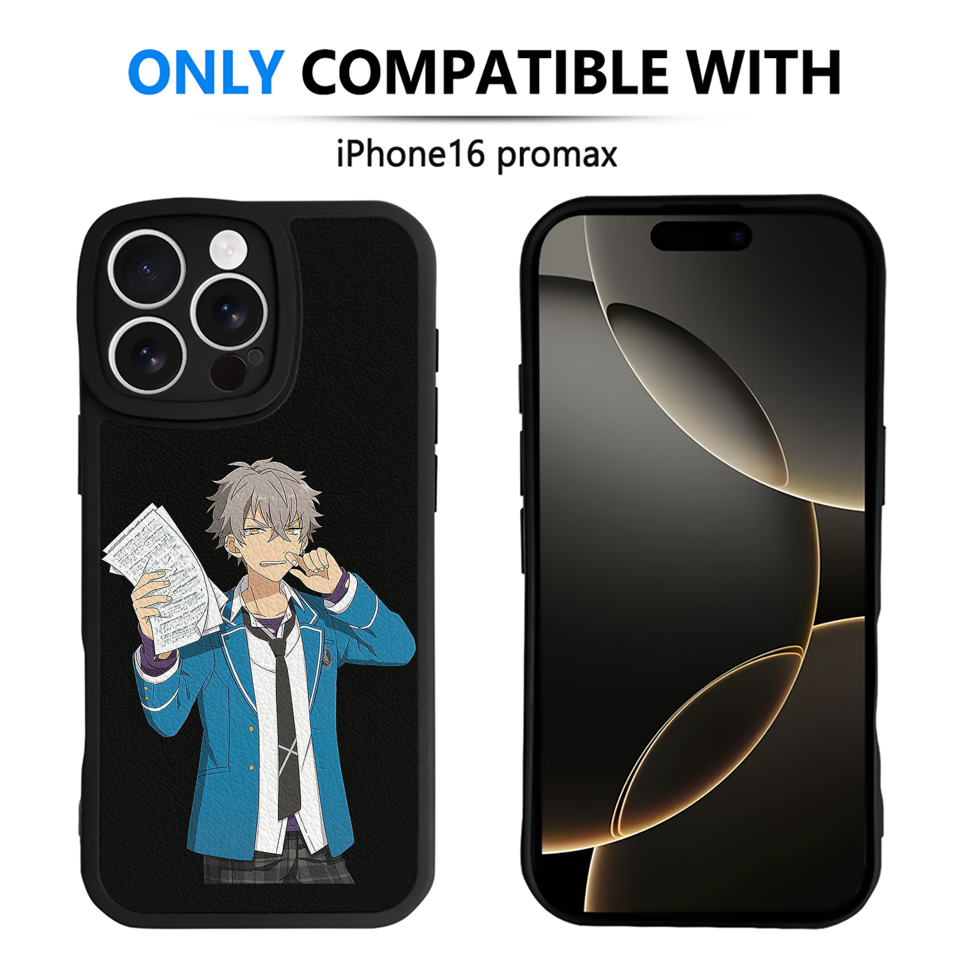 （画像用） あんさんぶるスターズ! Ensemble Stars 【iPhone 16シリーズ対応】シリコンスマホケース（レザー調） 材質：シリコン